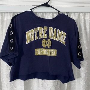 LF Furst Of A Kind Vintage Notre Dame crop top